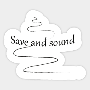 save and sound Sticker